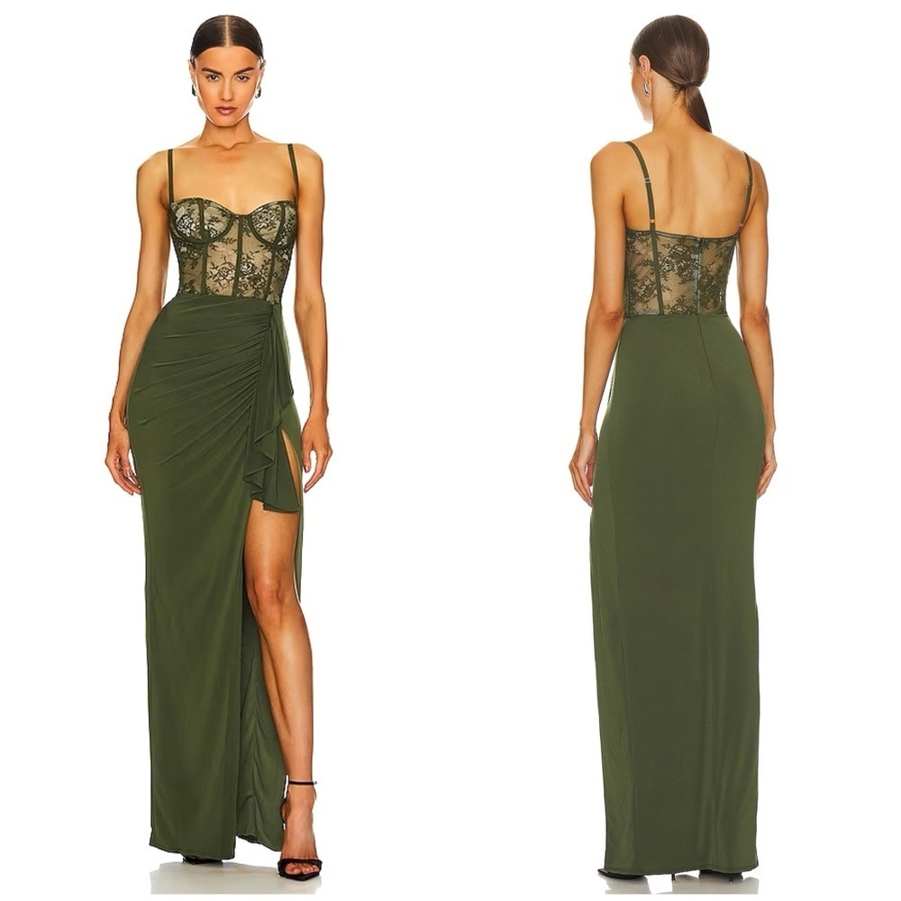 FLAW Katie May Willow Gown in Military Size S